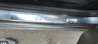 Citroen C-4 Picasso 2006-2013 гг. Накладки на пороги Carmos (4шт, нержавейка) фото 4