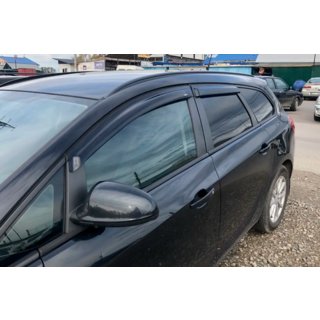 Ветровики HB (4 шт, HIC) Opel Astra H 2004-2013 гг. фото 1