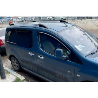 Ветровики на окна (2 шт, HIC) Peugeot Partner Tepee 2008-2018 гг. фото 4