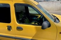 Renault Kangoo 1998-2008 гг. Ветровики на окна 8 см (2 шт, HIC) фото 1
