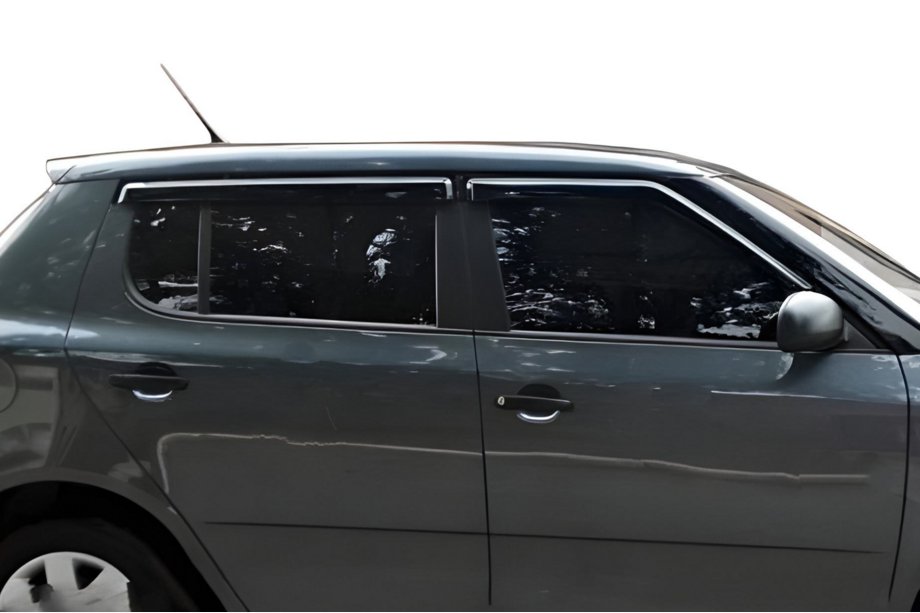 Skoda Fabia 2007-2014 гг. Ветровики HB (4 шт, HIC) Image