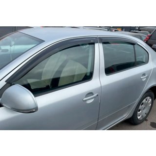 Ветровики Liftback (4 шт, HIC) Skoda Octavia II A5 2006-2010 гг. фото 3