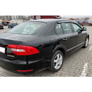 Ветровики SD (4 шт, HIC) Skoda Superb 2009-2015 гг. фото 3