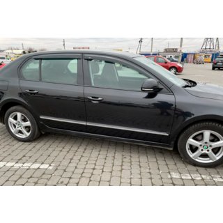 Ветровики SD (4 шт, HIC) Skoda Superb 2009-2015 гг. фото 4