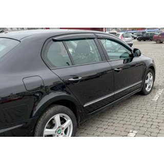 Ветровики SD (4 шт, HIC) Skoda Superb 2009-2015 гг. фото 1