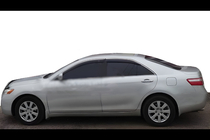 Toyota Camry 2006-2011 гг. Ветровики с хромированной молдингом (EU, 4 шт, HIC) фото 1