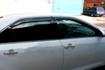Toyota Camry 2011–2017 гг. Ветровики с хромированной накладкой (2011-2017 EU / 2011-2014 USA, 4 шт, HIC) фото 7