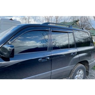 Ветровики на окна (4 шт, HIC) Toyota Land Cruiser 100 1998-2007 гг. фото 1