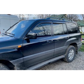 Ветровики на окна (4 шт, HIC) Toyota Land Cruiser 100 1998-2007 гг. фото 3