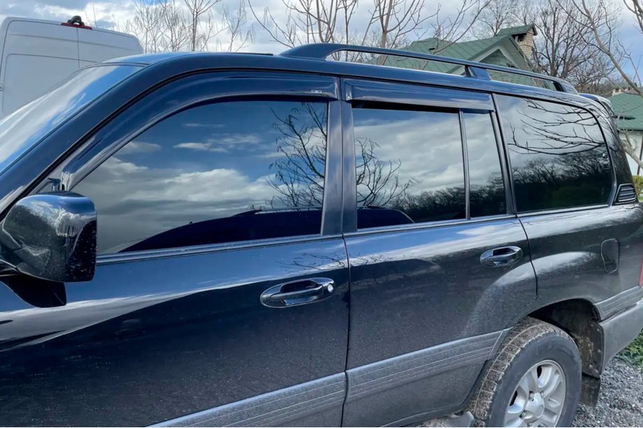 Toyota Land Cruiser 100 1998-2007 гг. Ветровики на окна (4 шт, HIC) Image