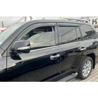 Ветровики 8см (4 шт, HIC) Toyota Land Cruiser 200 2007-2021 гг. фото 1