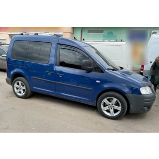 Ветровики на окна (2 шт, HIC) Volkswagen Caddy 2004-2010 гг. фото 4