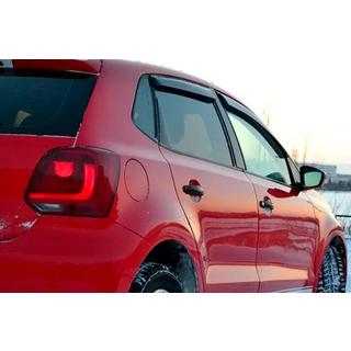Ветровики HB (4 шт, HIC) Volkswagen Polo 2010-2017 гг. фото 2