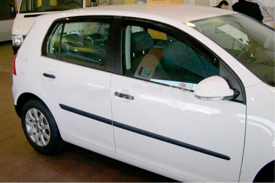 Volkswagen Polo 2010-2017 гг. Ветровики HB (4 шт, HIC) Image