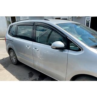 Ветровики на окна (4 шт, HIC) Volkswagen Sharan 2010-2023 гг. фото 1