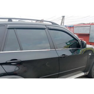 Ветровики на окна (4 шт, HIC) BMW X5 E70 2007-2013 гг. фото 2