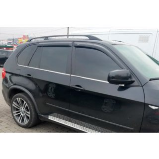 Ветровики на окна (4 шт, HIC) BMW X5 E70 2007-2013 гг. фото 3