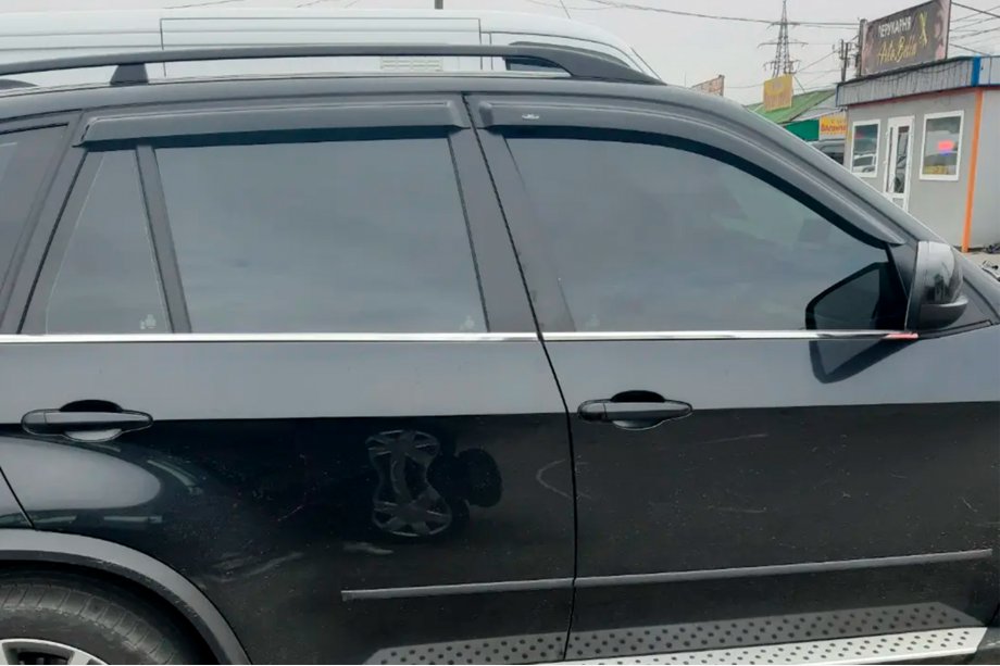 BMW X5 E70 2007-2013 гг. Ветровики на окна (4 шт, HIC) Image