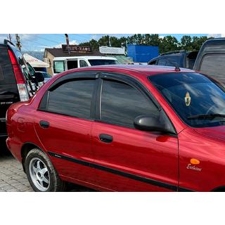 Ветровики на окна (4 шт, HIC) Daewoo Lanos 1998-2017 гг. фото 1