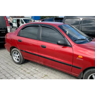 Ветровики на окна (4 шт, HIC) Chevrolet Lanos 1998–2017 гг. фото 2
