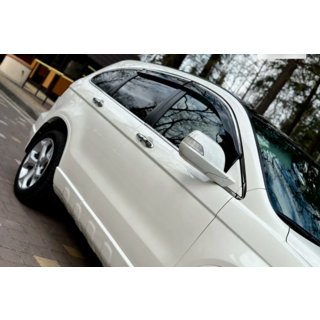 Ветровики с хромированным молдингом (4 шт, HIC) Honda CRV 2007-2011 гг. фото 1