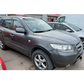 Ветровики на окна (4 шт, HIC) Hyundai Santa Fe 2 2006-2012 гг. фото 3