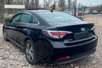 Hyundai Sonata LF 2014-2019 гг. Ветровики с хромированным молдингом (4 шт, HIC) фото 2