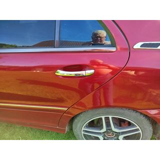 Хромированные Накладки на Ручки Дверей (4 шт, Нержавейка) Mercedes C-class W203 2000-2007 гг. фото 3