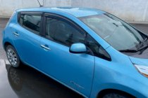 Nissan Leaf 2010-2017 гг. Ветровики на окна (4 шт, HIC) фото 14