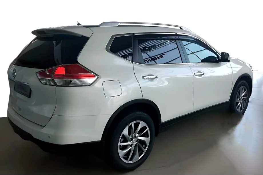 Nissan X-trail T32/Rogue 2014-2021 гг. Ветровики с хромированным молдингом (4 шт, HIC) Image