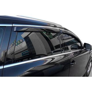 Ветровики с хромированным молдингом SD (4 шт, HIC) Skoda Superb 2009-2015 гг.