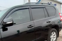 Toyota Land Cruiser Prado 150 2009-2023 гг. Ветровики 8 см (4 шт, HIC) фото 2