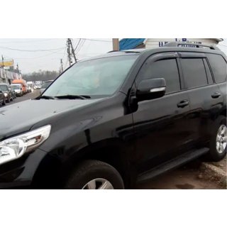 Ветровики 8 см (4 шт, HIC) Toyota Land Cruiser Prado 150 2009-2023 гг. фото 4