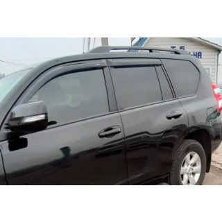 Ветровики 8 см (4 шт, HIC) Toyota Land Cruiser Prado 150 2009-2023 гг. фото 2