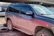 Toyota Land Cruiser Prado 150 2009-2023 гг. Ветровики 11 см (4 шт, HIC) фото 11