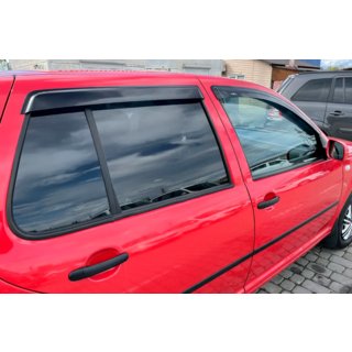 Ветровики HB (4 шт, HIC) Volkswagen Golf 4 1997-2006 гг. фото 3