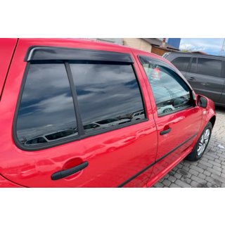 Ветровики HB (4 шт, HIC) Volkswagen Golf 4 1997-2006 гг. фото 4