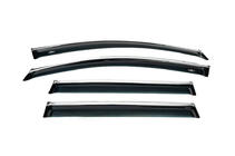 Volkswagen Passat B6 2006-2012 гг. Ветровики с хромированным молдингом SW (4 шт, HIC) фото 6