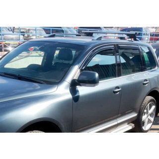Ветровики на окна (4 шт, HIC) Volkswagen Touareg 2002–2010 гг. фото 2