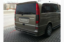 Mercedes Vito W639 2004-2014 гг. Накладка на задний бампер Sport (грунт под покраску) фото 1