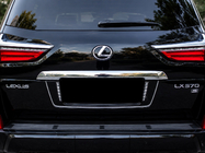 Lexus LX570/450d 2008-2022 гг. Задний держатель номерного знака с LED (2007-2023) Черный фото 3