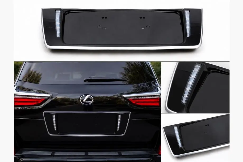 Lexus LX570/450d 2008-2022 гг. Задний держатель номерного знака с LED (2007-2023) Image