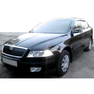 Ветровики Liftback (4 шт, HIC) Skoda Octavia II A5 2010-2013 гг. фото 1