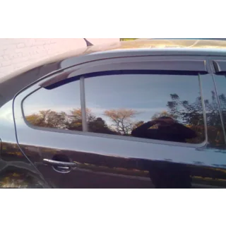 Ветровики Liftback (4 шт, HIC) Skoda Octavia II A5 2010-2013 гг. фото 3