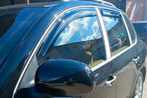 Porsche Cayenne 2003–2010 гг. Ветровики на окна (4 шт, HIC) фото 1