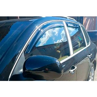 Ветровики на окна (4 шт, HIC) Porsche Cayenne 2003–2010 гг. фото 1