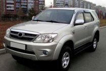Toyota Fortuner 2006-2015 гг. Ветровики на окна (4 шт, HIC) фото 1