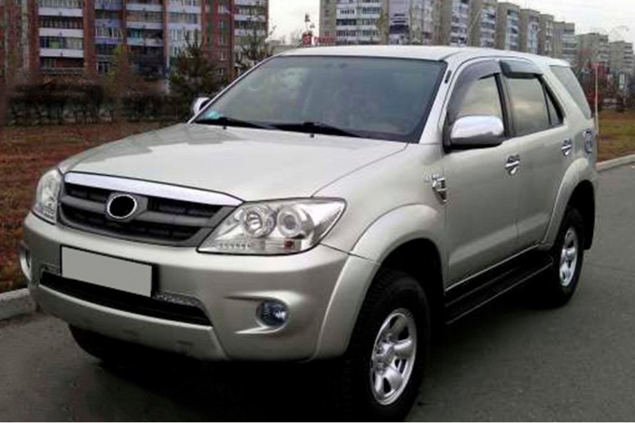 Toyota Fortuner 2006-2015 гг. Ветровики на окна (4 шт, HIC) Image