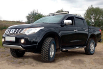 Fiat Fullback 2016- гг. Ветровики на окна (4 шт, HIC) фото 3