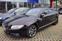 Volvo S80 2006-2016 гг. Ветровики с хромированным молдингом (4 шт, HIC) фото 2